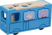 speelgoedbus junior ‚Äé23,5 x 8 cm hout blauw 11-delig