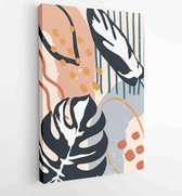 Canvas schilderij - Hand painted illustrations wall arts vector. Surface pattern design. 1 -    – 1857070780 - 50*40 Vertical