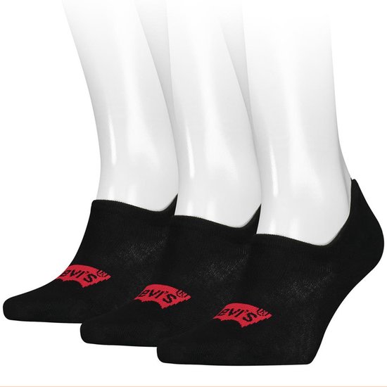 Levi's - Lot de 3 Chaussettes Footie - Taille Haute