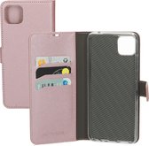 Mobiparts Saffiano Wallet Case Samsung Galaxy A22 5G (2021) Roze hoesje