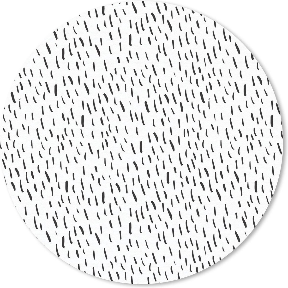 Muismat - Mousepad - Rond - Regen - Zomer - Patroon - 40x40 cm - Ronde muismat