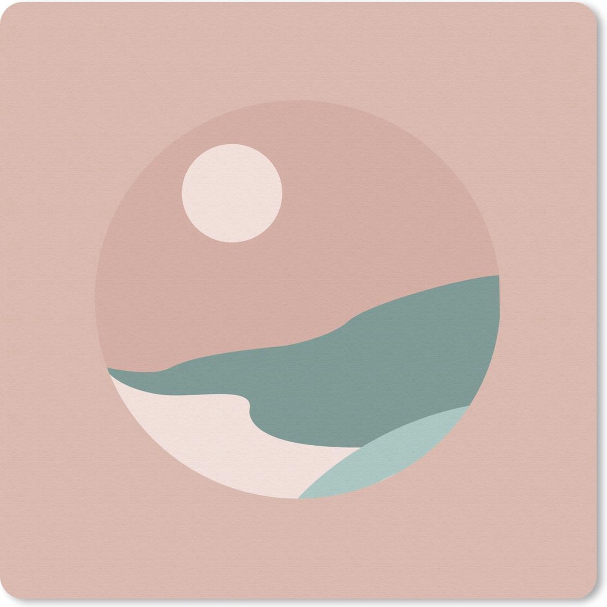 Muismat 30x30 cm - Mousepad Zomer - Zon - Strand - Muismatten