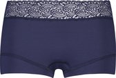 RJ Bodywear Pure Color Kant dames short - donkerblauw - Maat: S