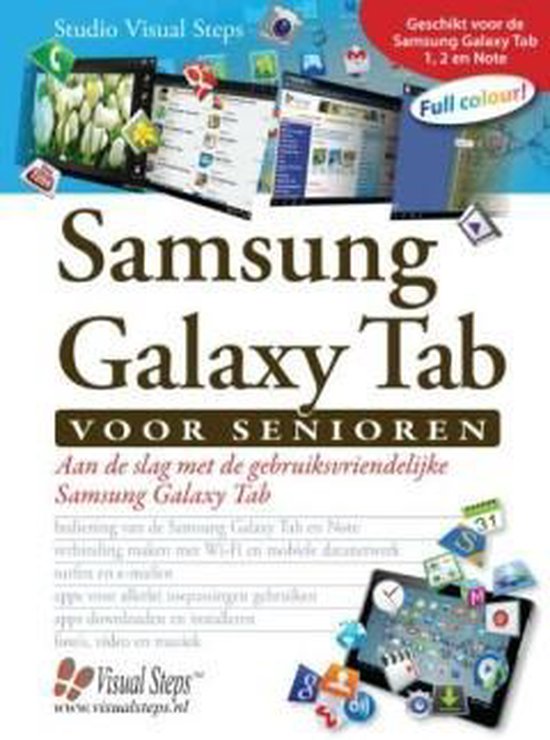 Cover van het boek 'Samsung Galaxy Tab voor senioren'