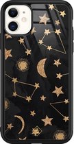 iPhone 11 hoesje glass - Counting the stars | Apple iPhone 11  case | Hardcase backcover zwart