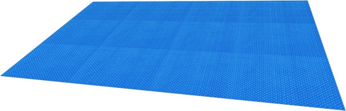 Zonnefolie poolhoek 6x4 m, 400μm, blauw, gemaakt van PE-folie met luchtkamers