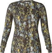 IVY BEAU Paloma Jersey Shirt - Black/Multi-Colour - maat 38