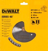 DeWALT Cirkelzaagblad voor Multimaterial | Extreme | Ø 165mm Asgat 20mm 40T - DT1091-QZ