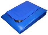 Bâche à œillets, 1,5x6 m 180g/m², bleue, en tissu polyéthylène avec revêtement polyéthylène des deux côtés