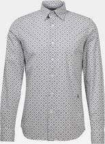 Overhemd Slim Fit Wit Print (D16171 - C173 - 9853)