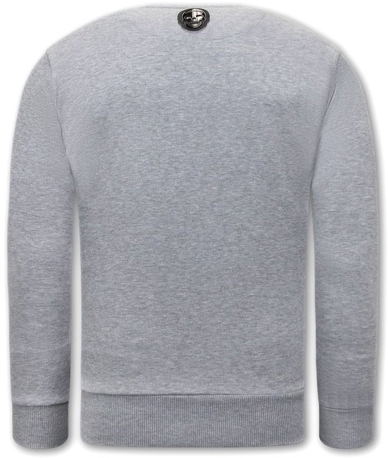 Pull pour homme Local Fanatic avec imprimé - El Narco - Grijs - Tailles: XL