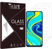Tikawi x3 Gehard Glas 9H Xiaomi Redmi Note 9S Hoge Weerstand Screen Protector [Anti-vingerafdruk] Gehard Glas Beschermfolie x3
