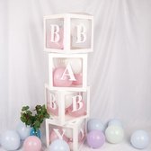 Joya Beauty® Babyshower Versiering Dozen | Gender Reveal Pakket | Geboorte Decoratie Jongen en Meisje | Incl. Blauwe en Roze Ballonnen