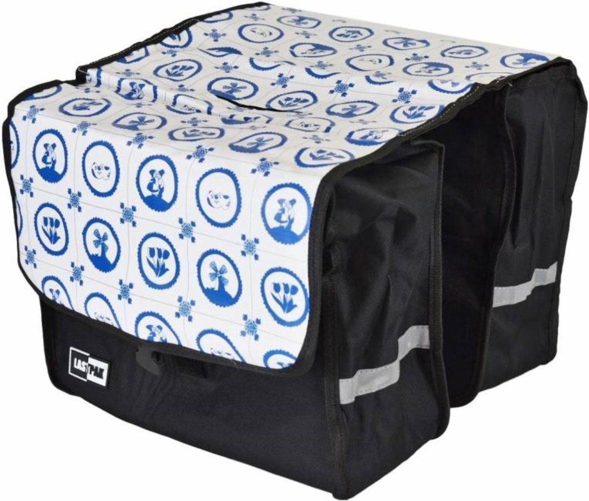 Lastpak Dubbele Fietstas 32 Liter - Hollands Blauw