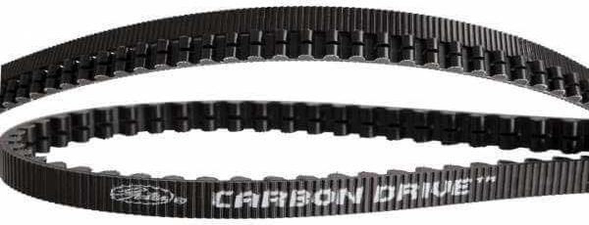 Gates CDX tandriem Carbon Drive 166T zwart