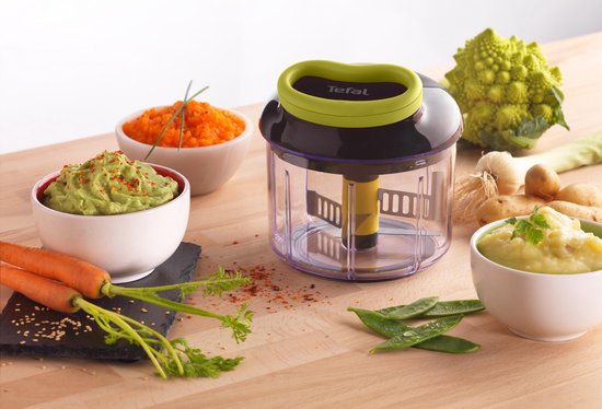 Tefal 5 Second Chopper K13210 - Hakmolen - Inclusief 4 Accessoires - 900 ml - Handmatig