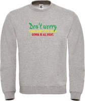 Sweater Grijs XL - Don't worry - soBAD.