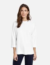 GERRY WEBER Dames Shirt met 3/4-mouwen met sierknopen