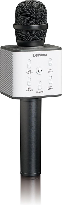 Lenco BMC-060WH Karaoke Microphone with Bluetooth, White