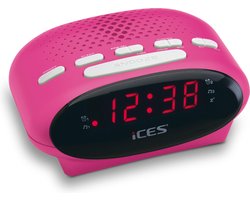 Ices ICR-210 - Wekkerradio - Roze