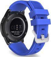 Strap-it Smartwatch bandje 22mm - siliconen bandje geschikt voor Huawei Watch GT 2 / GT 3 / GT 3 Pro 46mm / GT 2 Pro / Watch 3 / 3 Pro / GT Runner - Xiaomi Mi Watch / Watch S1 / S1 Pro / Watch 2 Pro - OnePlus Watch - Amazfit GTR 47mm / GTR 2 - blauw