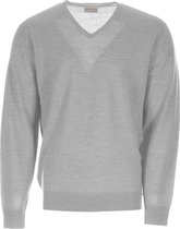 Gentiluomo V-neck Trui Grijs  Heren maat L