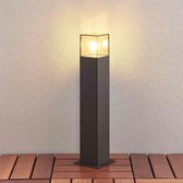 Lucande - Sokkellamp - 1licht - aluminium, kunststof - H: 50 cm - E27 - grafietgrijs