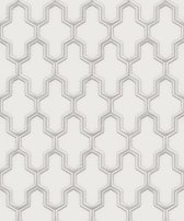 Wall Fabric geometric silver - WF121021