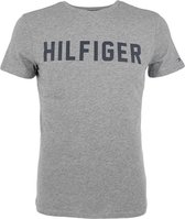 Tommy Hilfiger lounge hilfiger logo O-hals shirt grijs - M