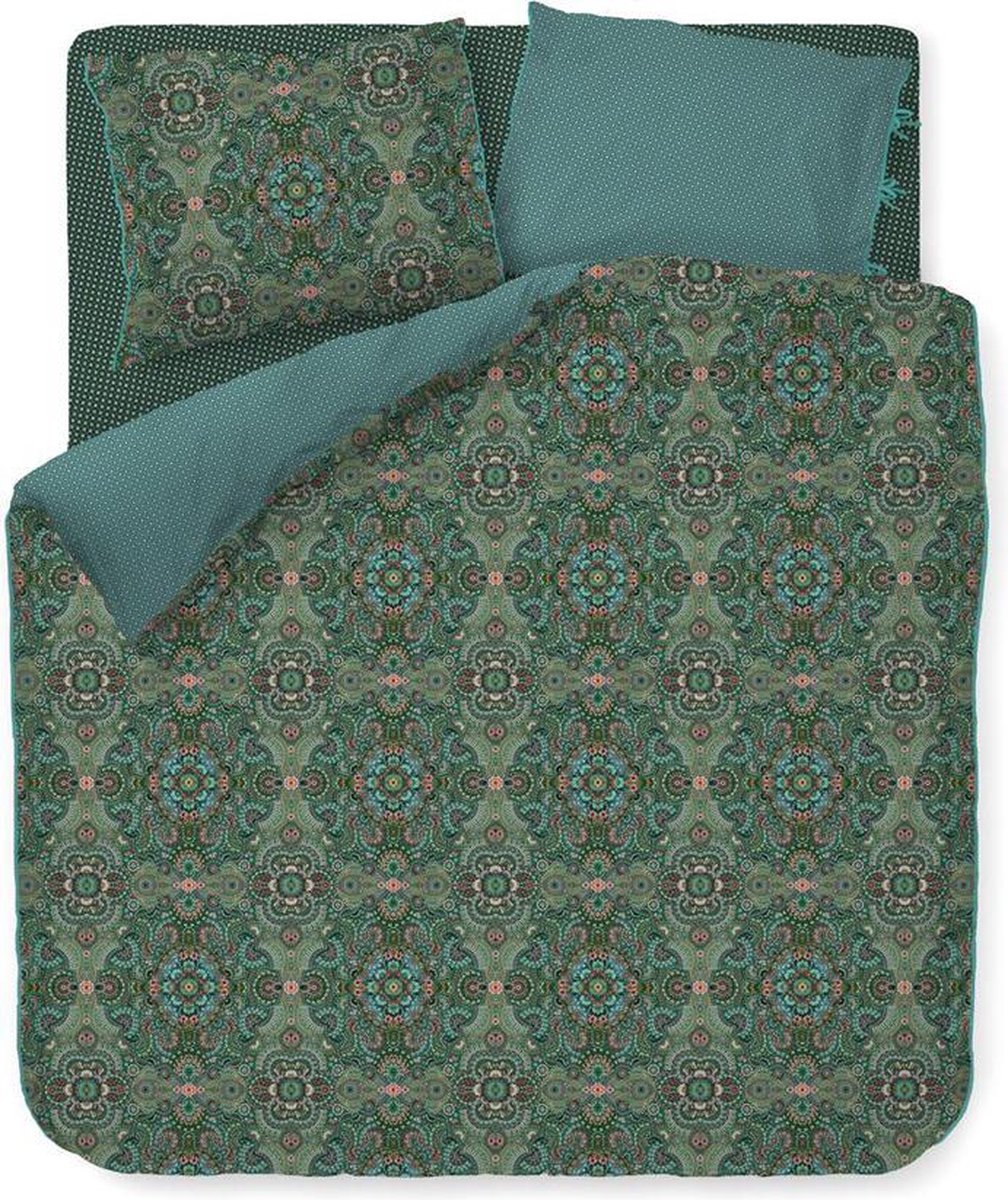 Pip Studio dekbedovertrek Moon Delight green - lits jumeaux XL (260x200/220 cm incl. 2 slopen)