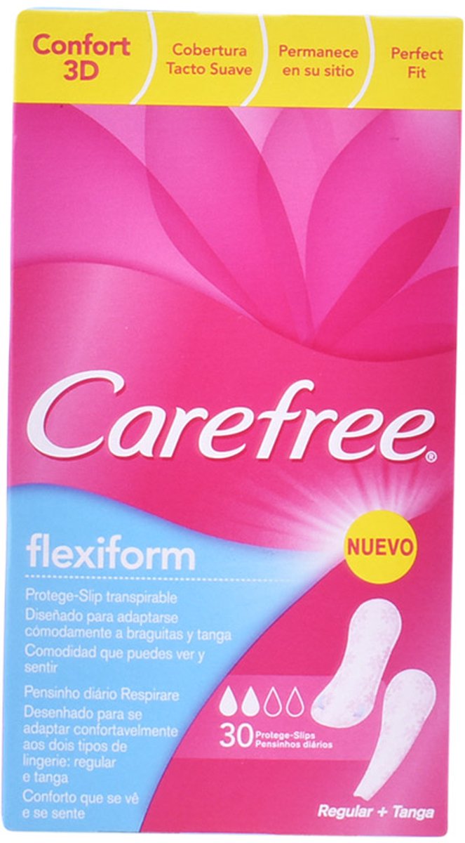 Carefree Flexiform Pantyliners 30 Units
