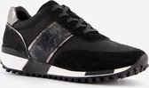 Harper leren dames sneakers - Zwart - Maat 38 - Echt leer