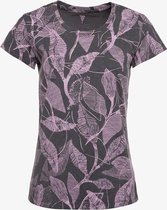 Osaga dames sport T-shirt met bloemenprint - Grijs - Maat M