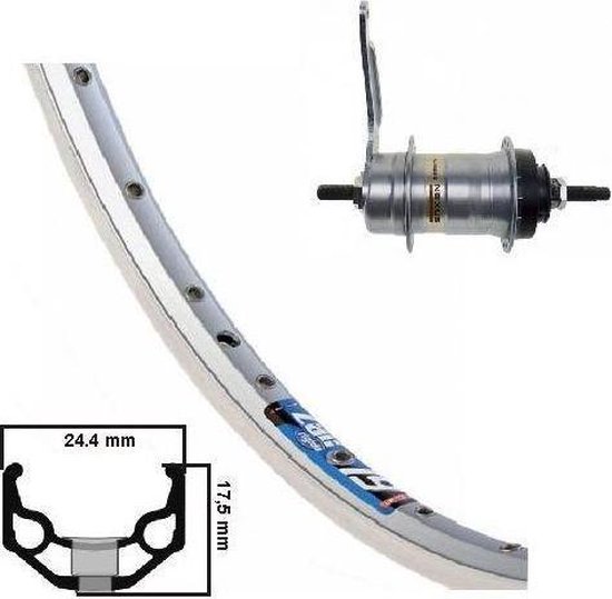 CITEC 3000 S Aero Carbon DB 28 Pollici Ruota Posteriore - Pneumatico