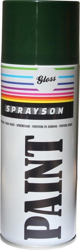rollen hoe aan de andere kant, Sprayson Verf Spuitbus - Spuitlak - RAL6009 Hoogglans Groen - 400 ml. |  bol.com