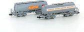 Hobbytrain - 2er Set Silowagen Uacs Sbb Granol + Coop, Ep.iv - HOB-H23491 - modelbouwsets, hobbybouwspeelgoed voor kinderen, modelverf en accessoires