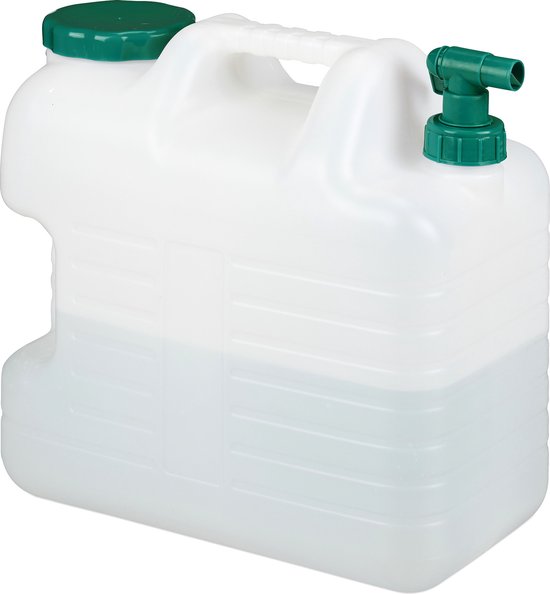 Relaxdays jerrycan met kraan - water jerrycan voor camping - watertank voor  drinkwater... | bol.com