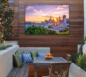 Uitzicht op het Business Center van San Francisco - Foto op Tuinposter - 120 x 80 cm