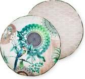 Gevuld kussen Tonrar - 55cm diameter polyester nr.30092 zand