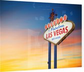 Welcome to Fabulas Las Vegas Nevada sign bord - Foto op Plexiglas - 90 x 60 cm