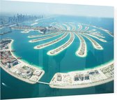 Indrukwekkende close-up van Palm Island op zee in Dubai - Foto op Plexiglas - 60 x 40 cm