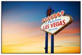 Welcome to Fabulas Las Vegas Nevada sign bord - Foto op Akoestisch paneel - 120 x 80 cm