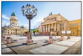 Gendarmenmarktplein, kathedraal en concertzaal in Berlijn - Foto op Akoestisch paneel - 150 x 100 cm