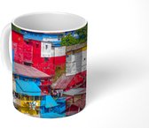 Mok - Yogyakarta - Huizen - Kleur - 350 ML - Beker