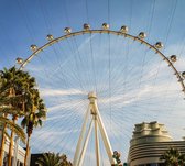 Het grote reuzenrad van Las Vegas vanuit hotel The Linq - Fotobehang (in banen) - 450 x 260 cm