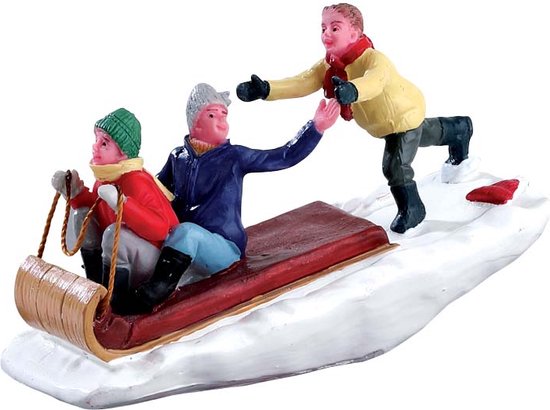 Lemax - Toboggan Trouble - Kersthuisjes & Kerstdorpen