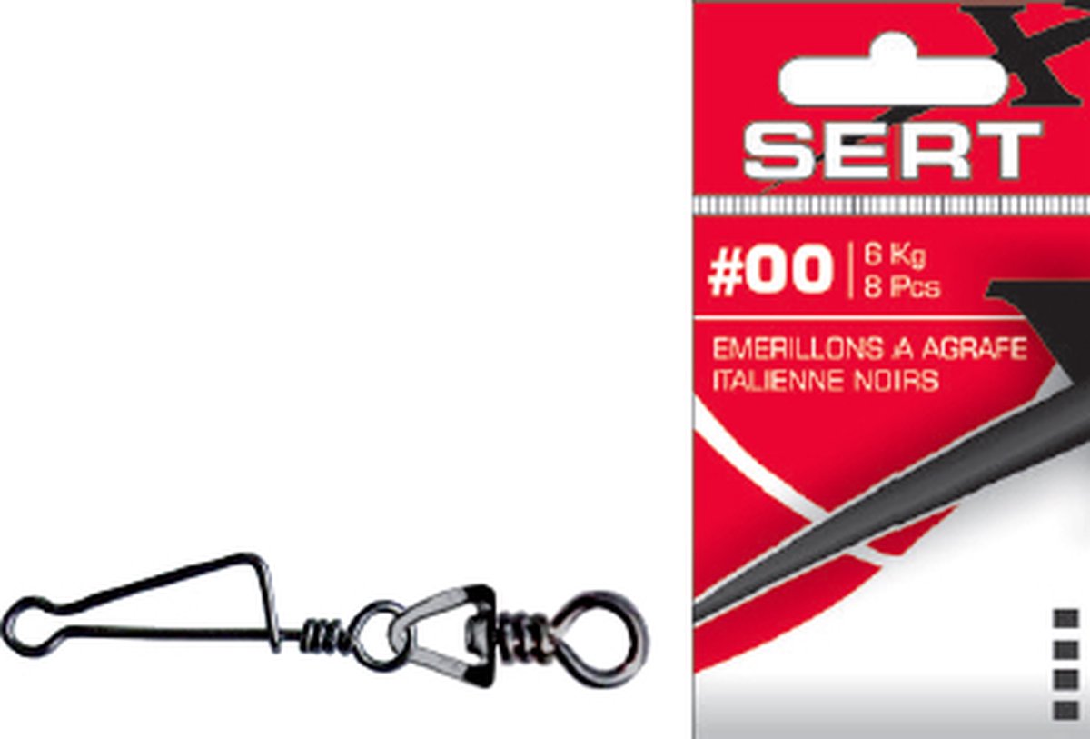 Sert Emerillions A Agrafe Italienne Nickeles - 8 stuks - nr 0 - 8 kilo