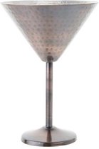 Antique Martini Glass 35cl D12xh17cmhammered - Inside Mat Finish