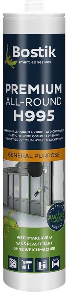 Bostik H995 Premium All-Round hybride kit WIT - 290ml