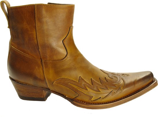 Makkelijk te gebeuren uitlokken Te voet Sendra Boots 11783 Mimo Bruin Heren Enkellaars Cowboy Western Korte Laarzen  Spitse... | bol.com
